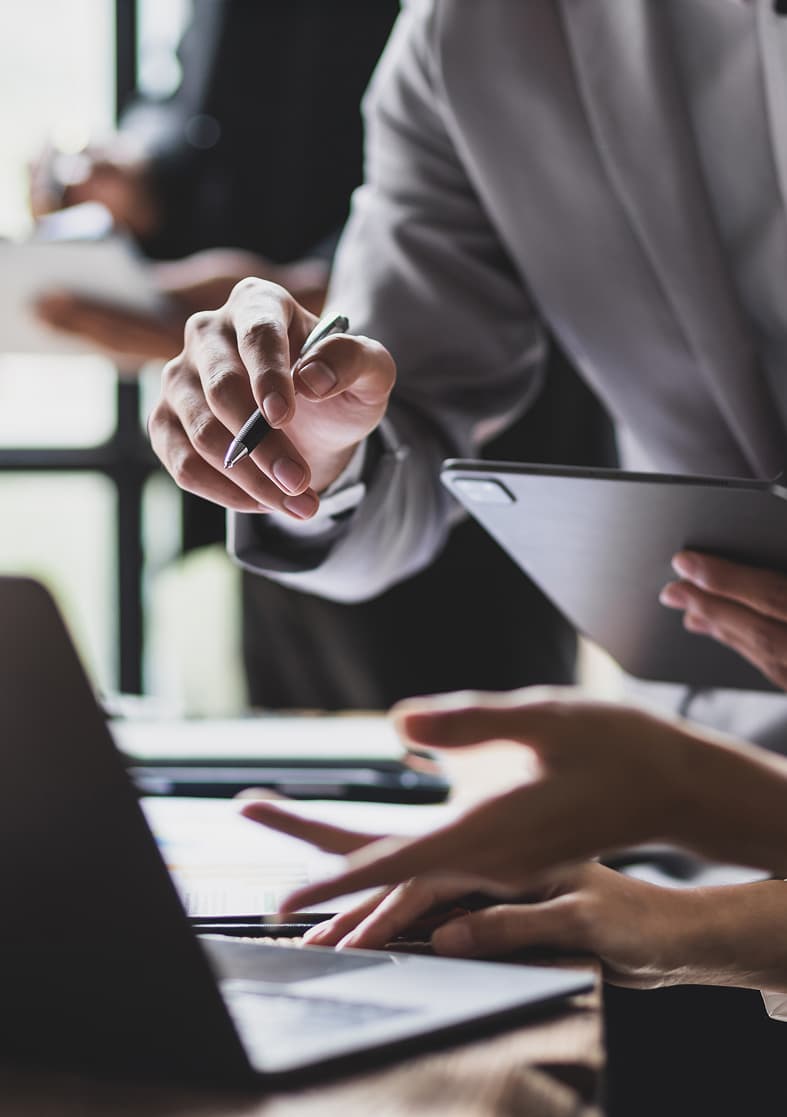 Professional writing in office